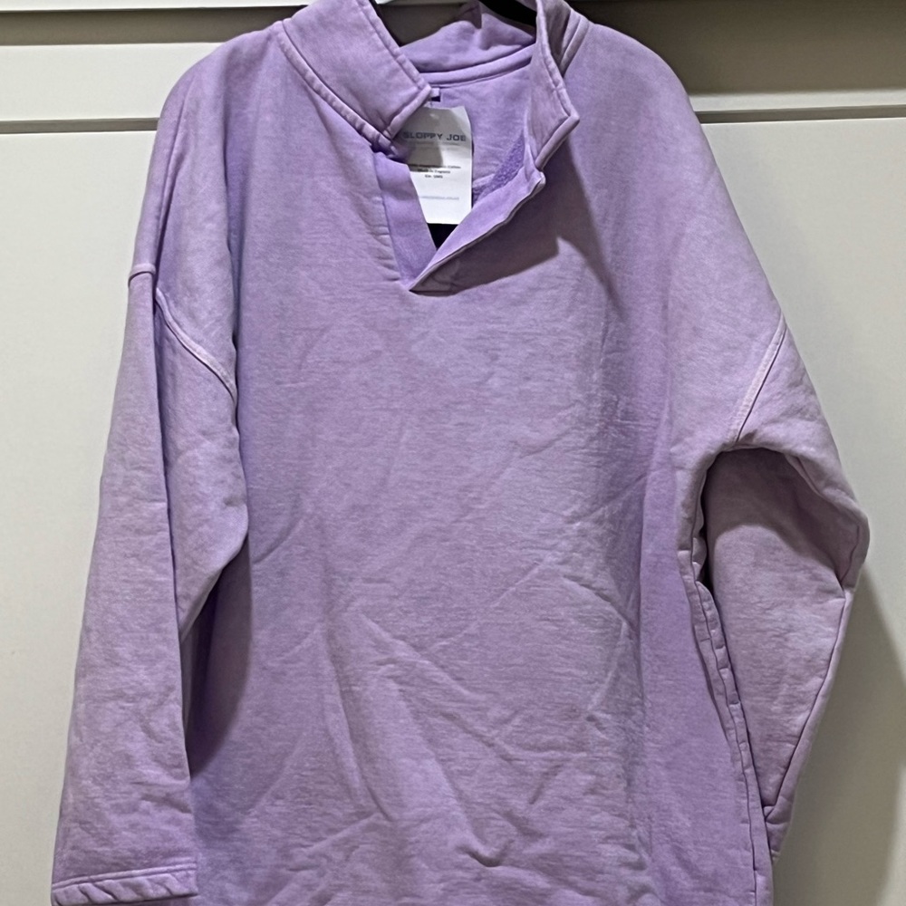 Sloppy Joe UK sweatshirt top. NWT.  Size 2. Lavender.